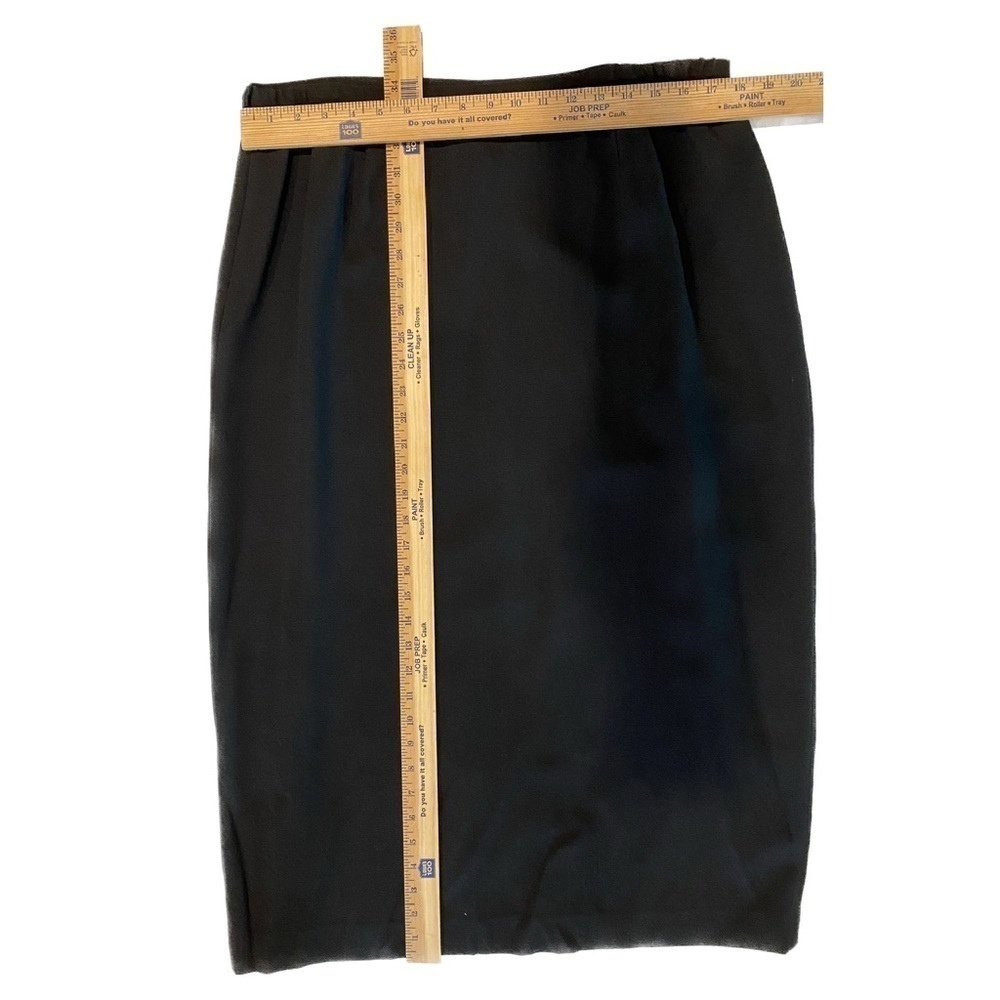 NEW — Karen Scott Black Midi Pencil Skirt Fully Lined w/Back Slit Size 18 Petite - Picture 4 of 4